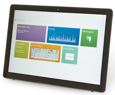 tablet with chart