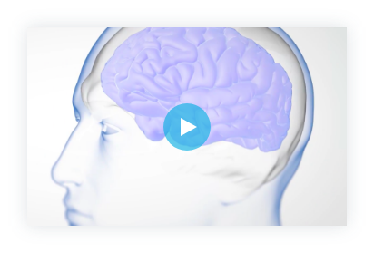 video icon over a brain image