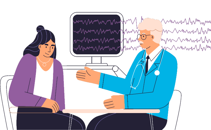 Patient and Doctor discussing EEG